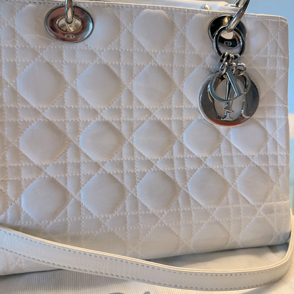 Lady Dior - White with silver hardware